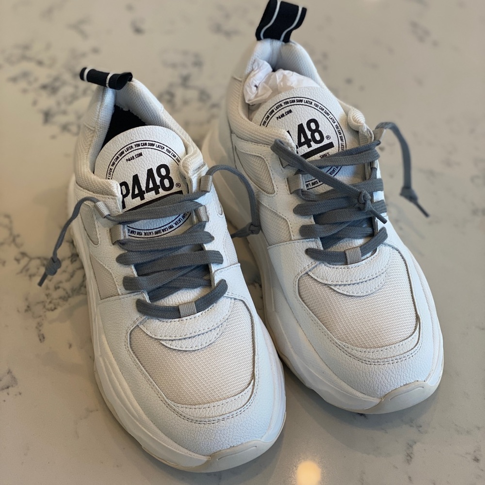 P448 White Shoes Sneakers FW21 Luke 37 - NWOT